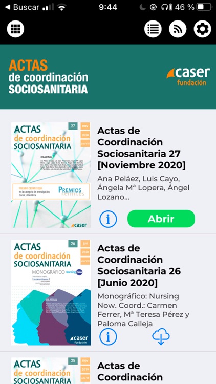 Revista Actas. Fundación Caser