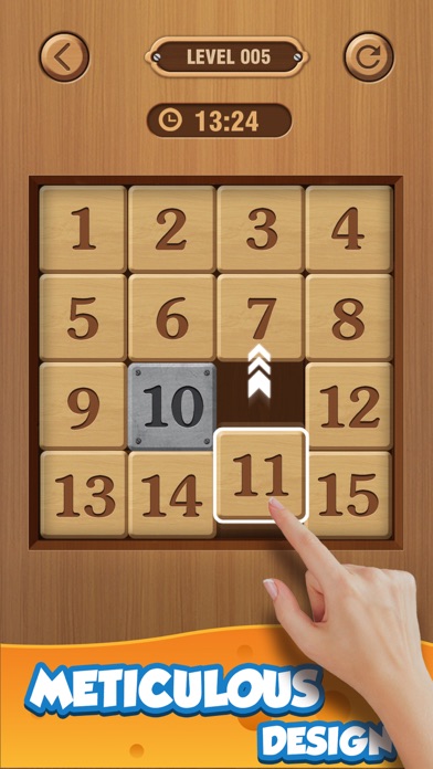 Number Puzzle: Wood Color Cube screenshot 2