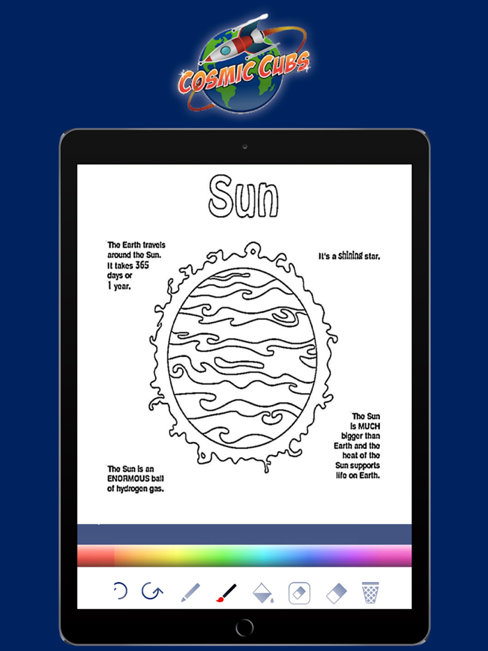 Cosmic Cubs Coloring