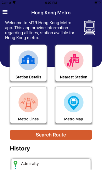 MTR Hong Kong Metro Route Map screenshot 2