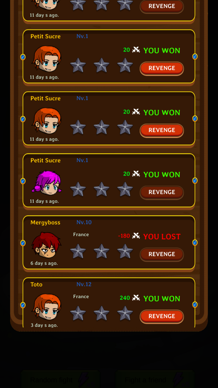 Mergy Merge RPG game heroes