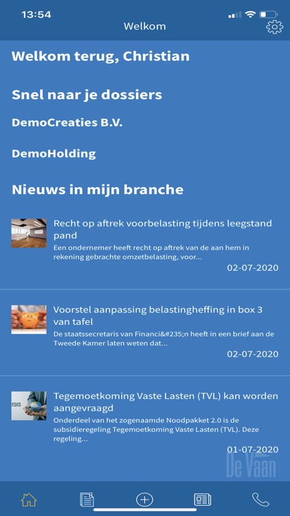 De Vaan MKB App