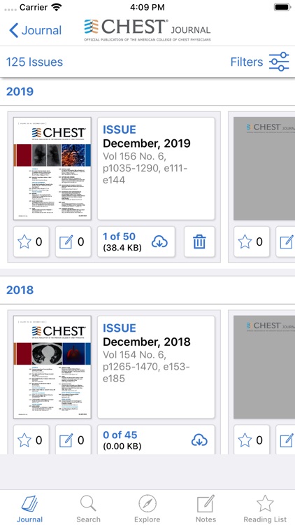 CHEST Journal App