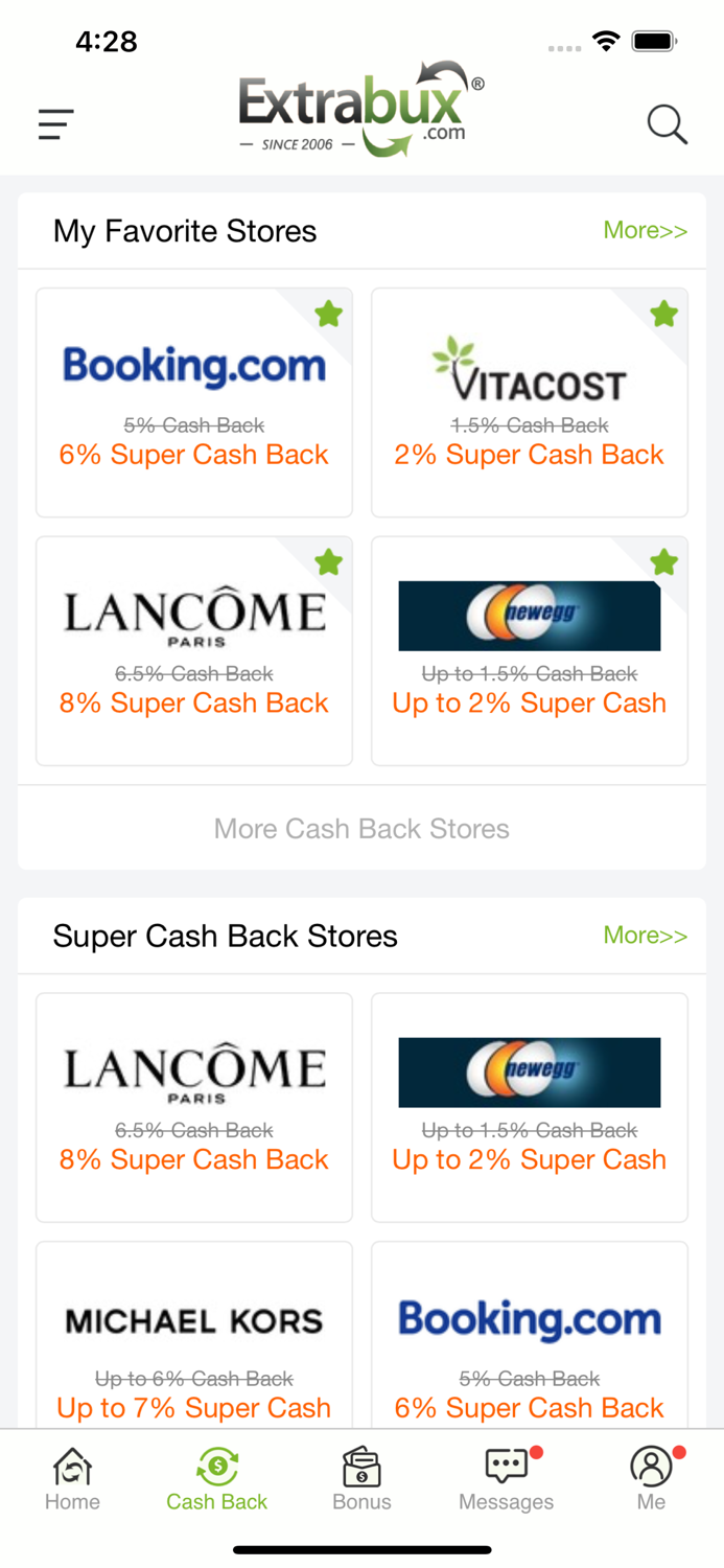 Extrabux - Deals  Cashback