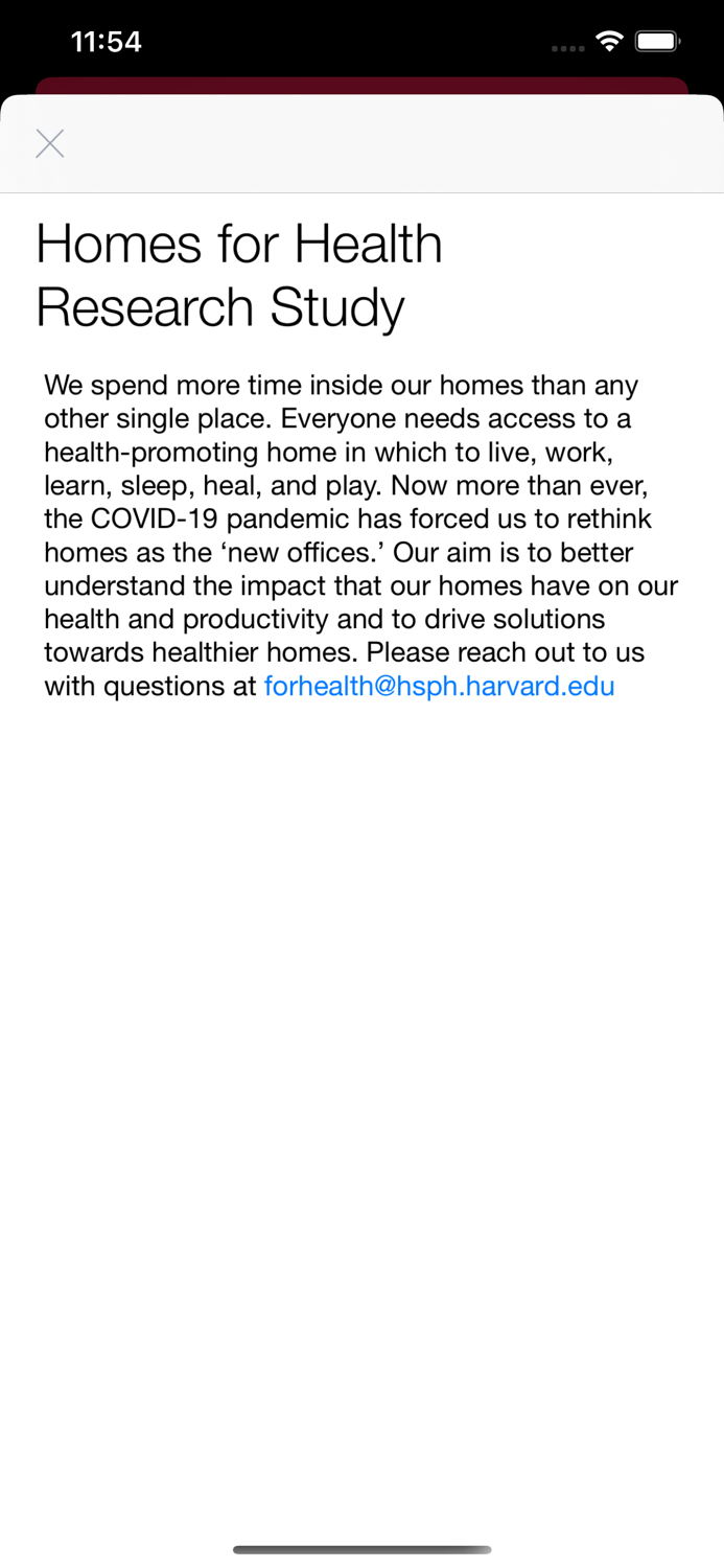 Harvard Home-Work Study