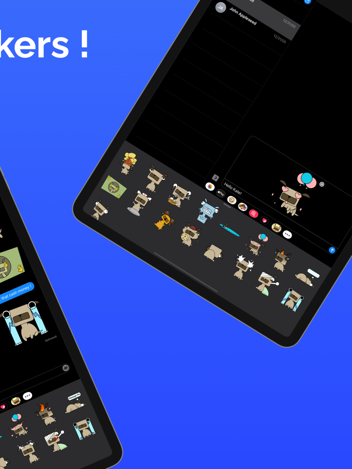 Puggy Sticker Pack - Fun Emoji