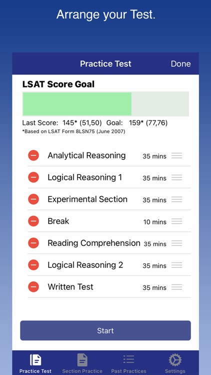 LSAT Test Timer