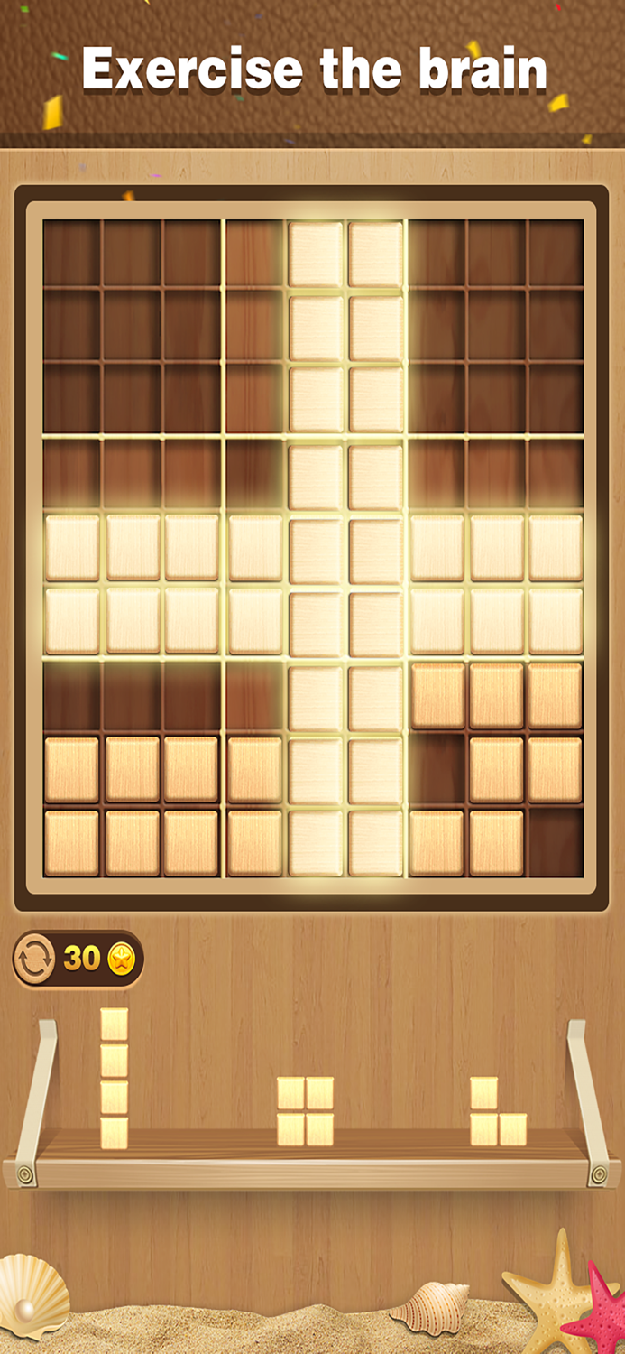 Wood Block Sudoku Puzzle