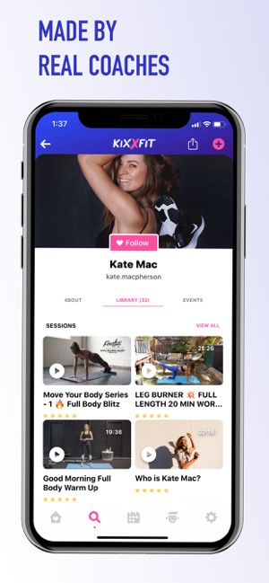 KIXXFIT: Health & Fitness Hub(圖1)-速報App