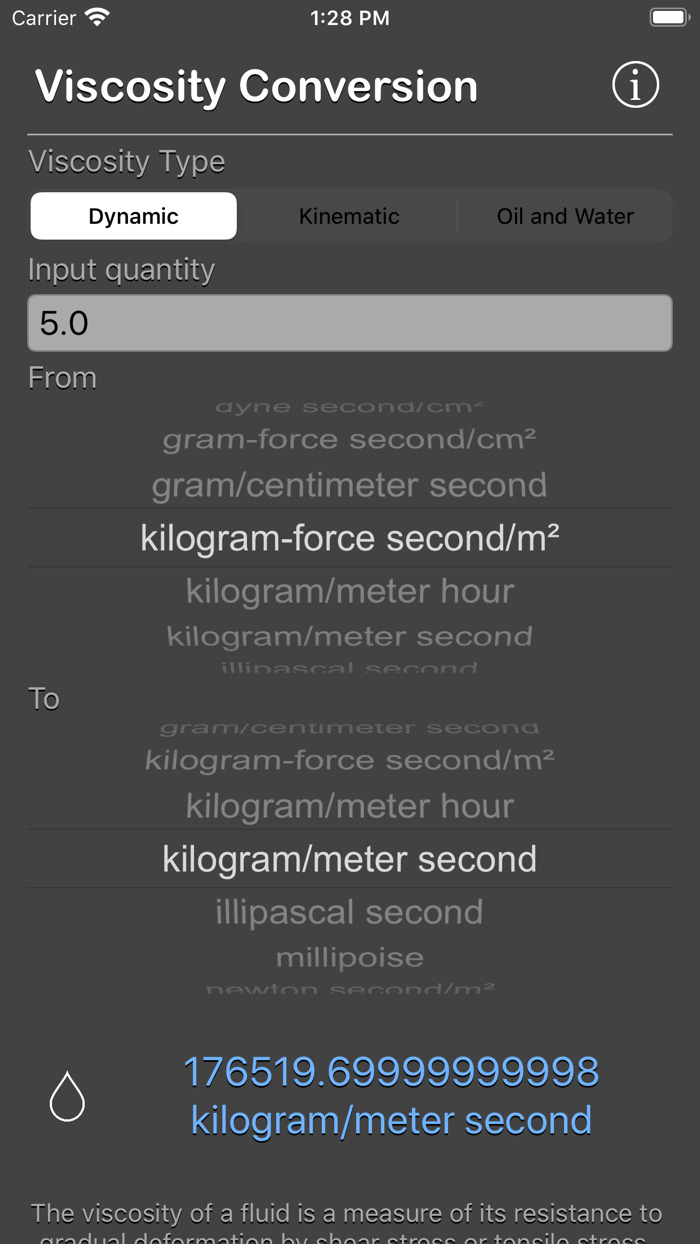 Viscosity Conversion