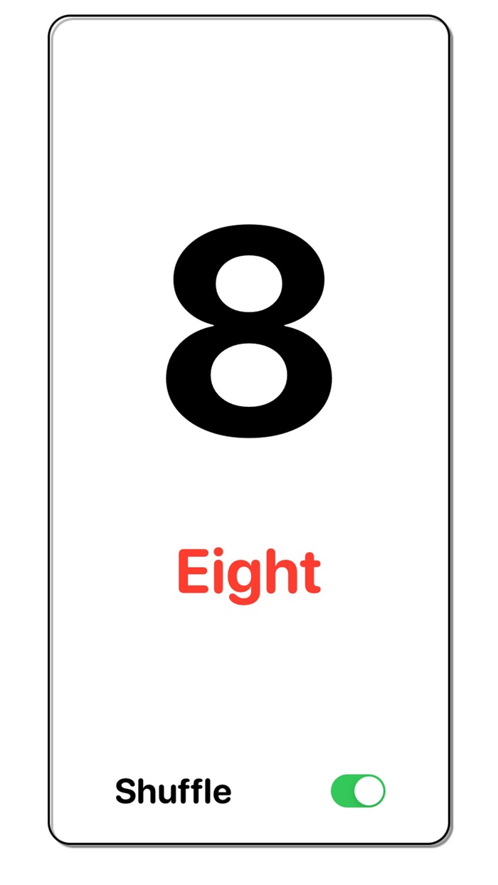 Numbers 1 - 25 Flash Cards Set