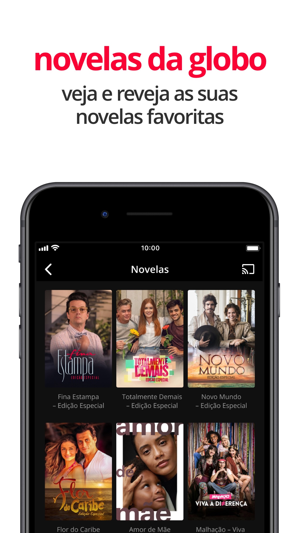 Screenshot do app Globoplay