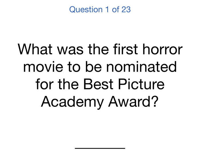 23 Questions - Trivia