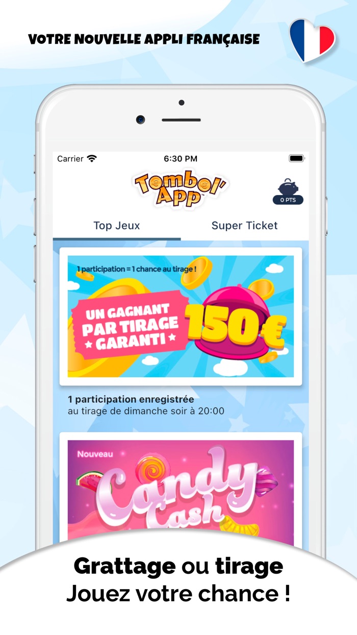 Jeux à gratter TombolApp®