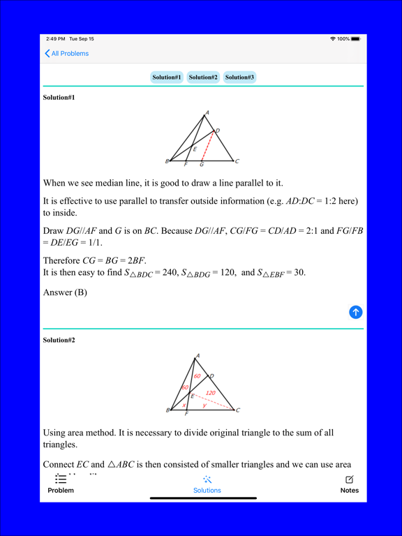 geometry problem solving app