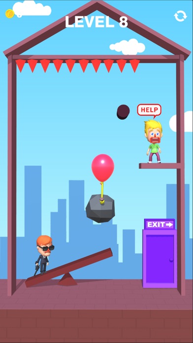 Balloon Rescue-drawing puzzle screenshot 1