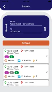 mta nyc subway route planner iphone screenshot 2