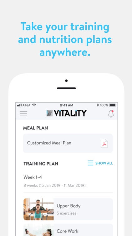 Vitality Fitness Portal