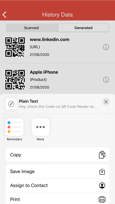 Advanced QR Code Generator and Reader Premium Screenshot 9