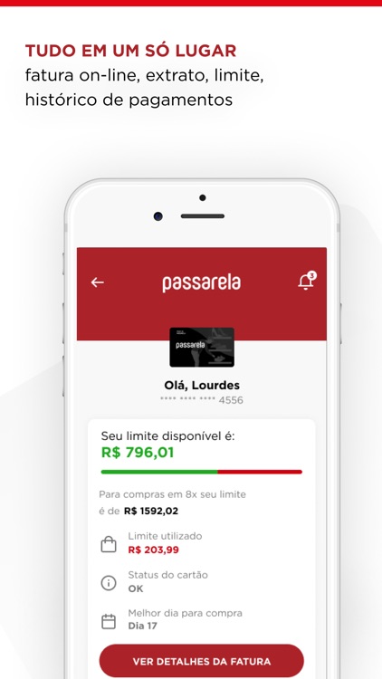 Cartão Passarela