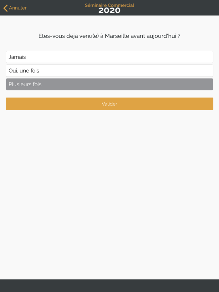 Séminaire Commercial 2020