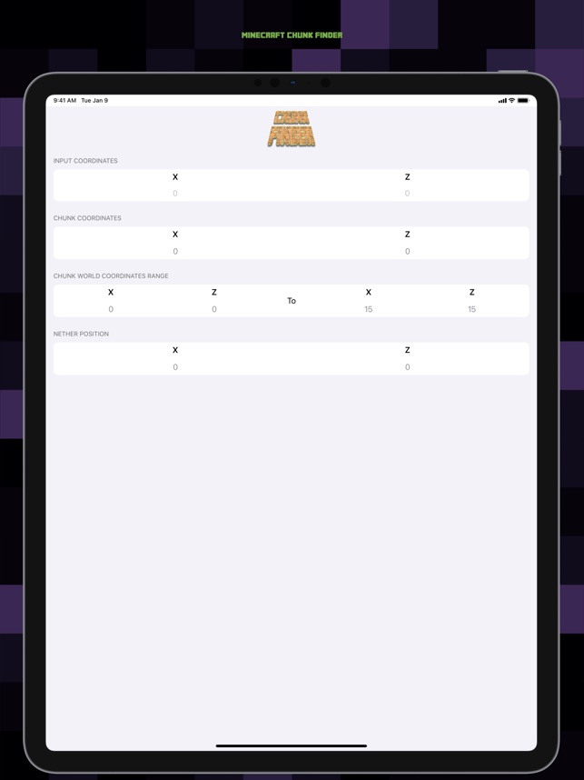 Chunk Finder On The App Store