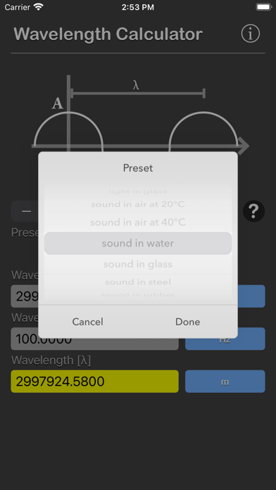 Wavelength Calculator screenshot 2