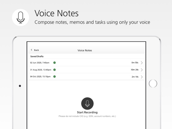 UBS Voice Notes screenshot 3