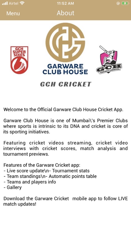 GCH Cricket