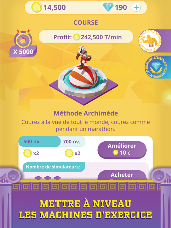 Screenshot #6 pour Antique Gym Tycoon: Idle game