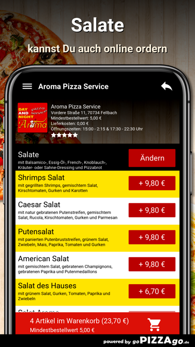 Aroma Pizza Service Fellbach screenshot 5