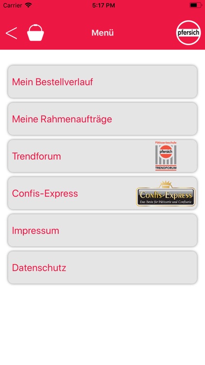 Pfersich Bestell App screenshot-3