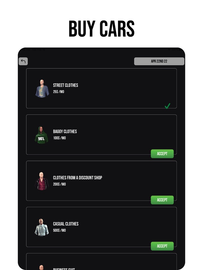 Rags to Riches - Simulation