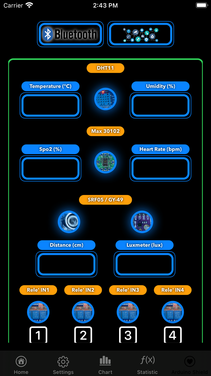 Pedometer Passi Arduino BLE