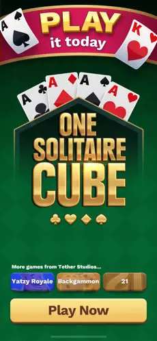 Captura de Pantalla 1 One Solitaire Cube iphone