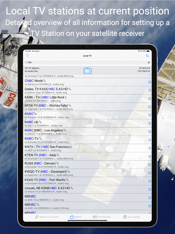 Satellite channels screenshot 4