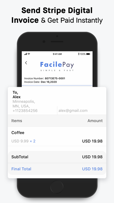 FacilePay for Stripe Payments screenshot 4