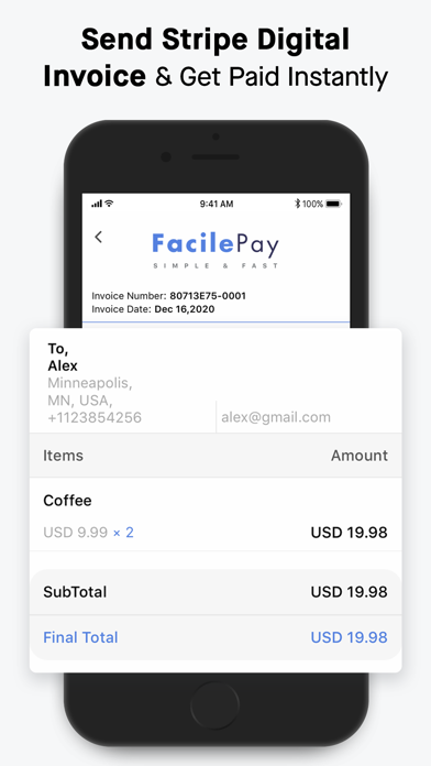 How to cancel & delete Facilepay > Stripe,POS from iphone & ipad 4