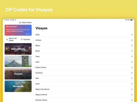 Screenshot #6 pour ZIP Code PH