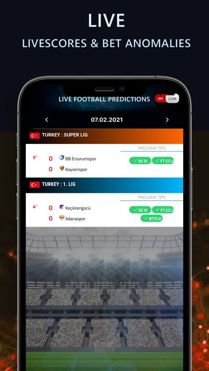 Live Football Bet Predictions