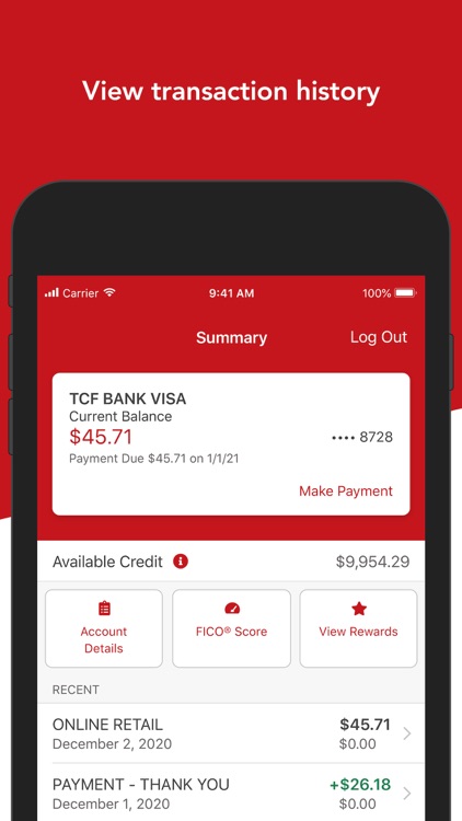 TCF Bank Visa