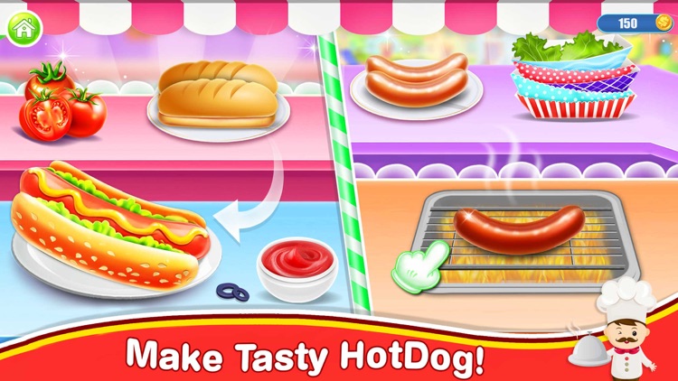 Hot Dog Burger Food Game
