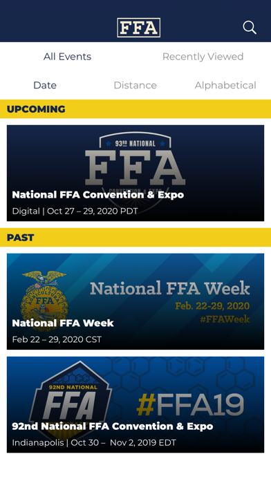 National FFA Events screenshot 2