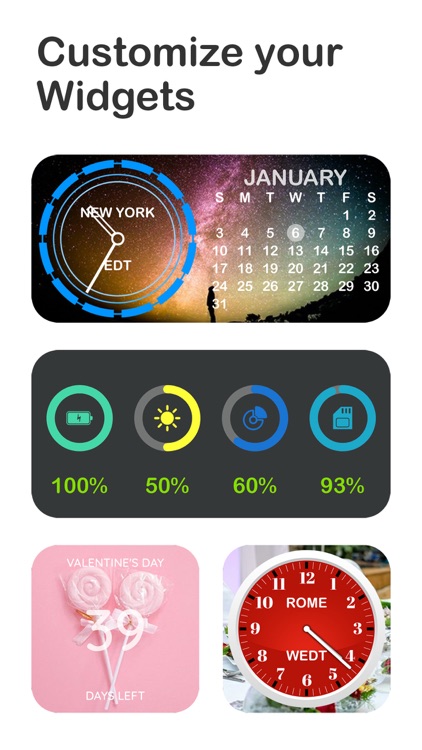 Digital Analog Clock Widget screenshot-0