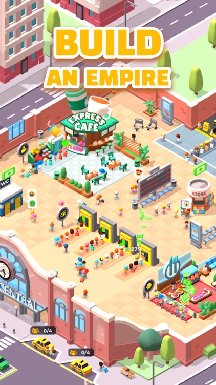 Idle Train Station screenshot-4