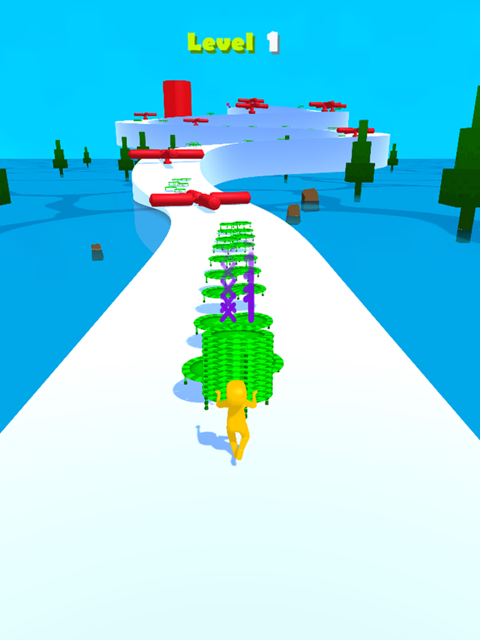 stack Trampoline jump