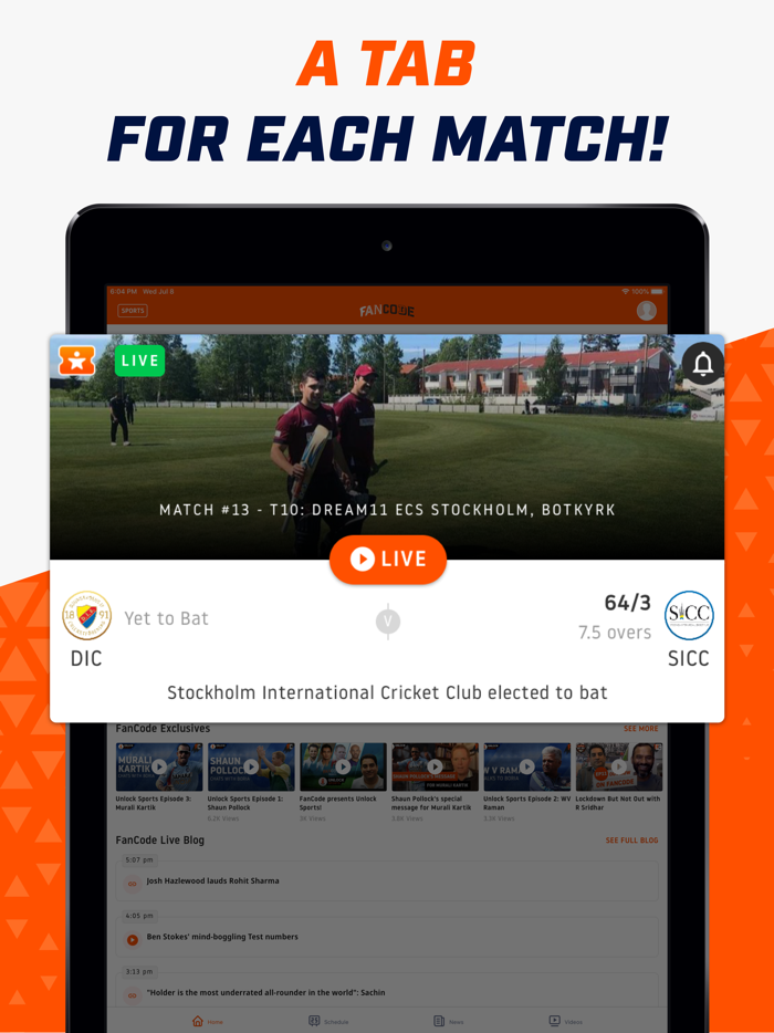 FanCode LIVE Cricket Scores