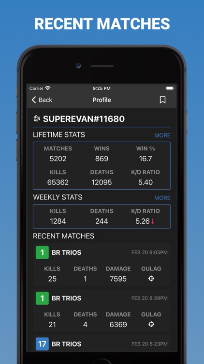 Match Tracker for COD Warzone screenshot-1