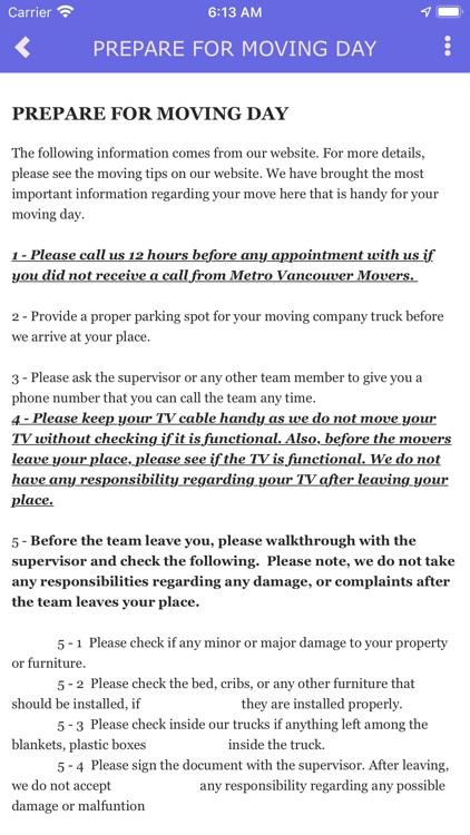 METRO VANCOUVER MOVERS