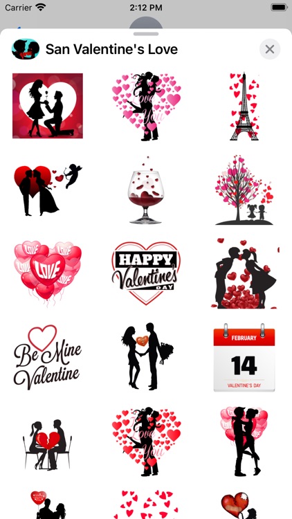 San Valentine's Love Stickers screenshot-3